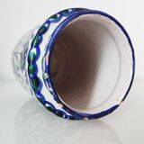 Oriental covered pot decoration flowers birds