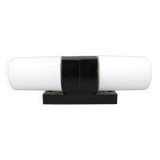 Mid-century Czech wall light in bakelite and glass, 1960s