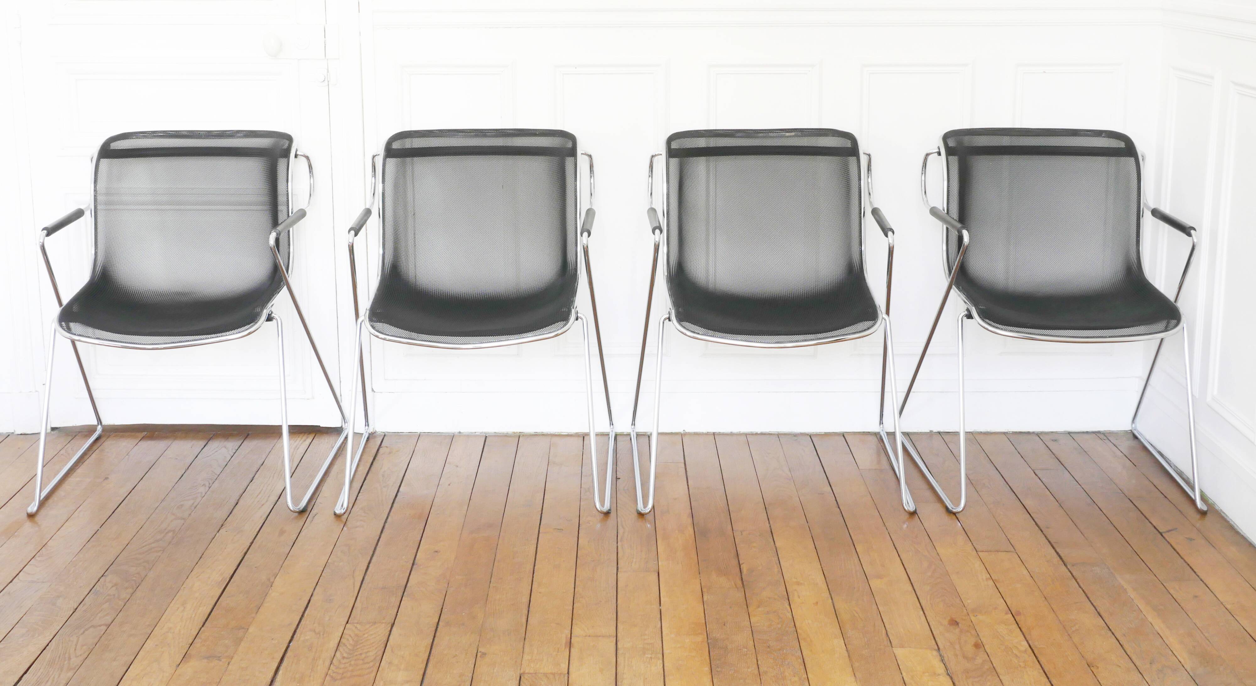 Penelope armchairs by Charles Pollock for Castelli