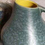 Vase céramique Allemande Art-Déco à l'émail moucheté modèle n°377