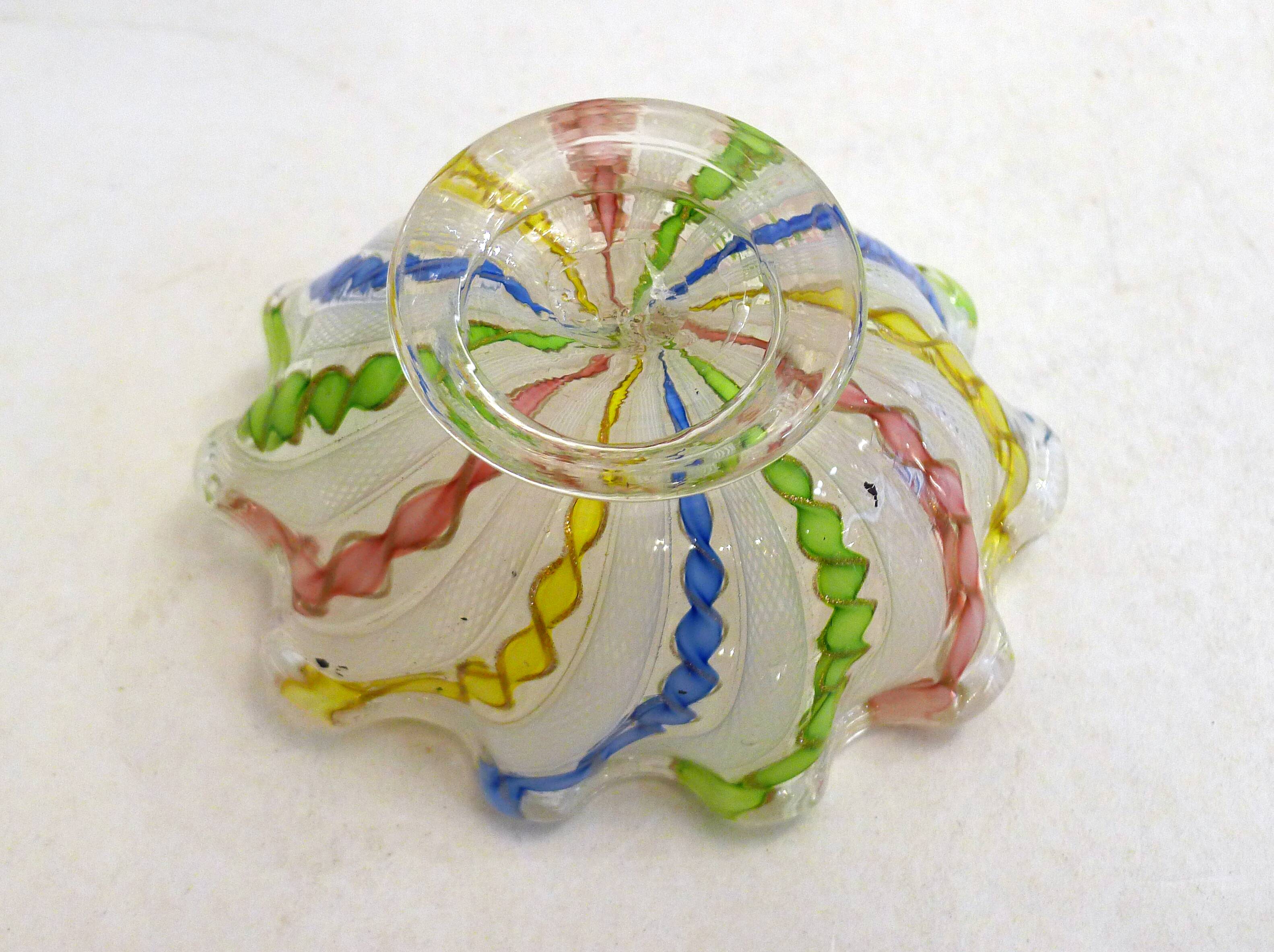 Small tangy glass bowl from Murano, 1960s.