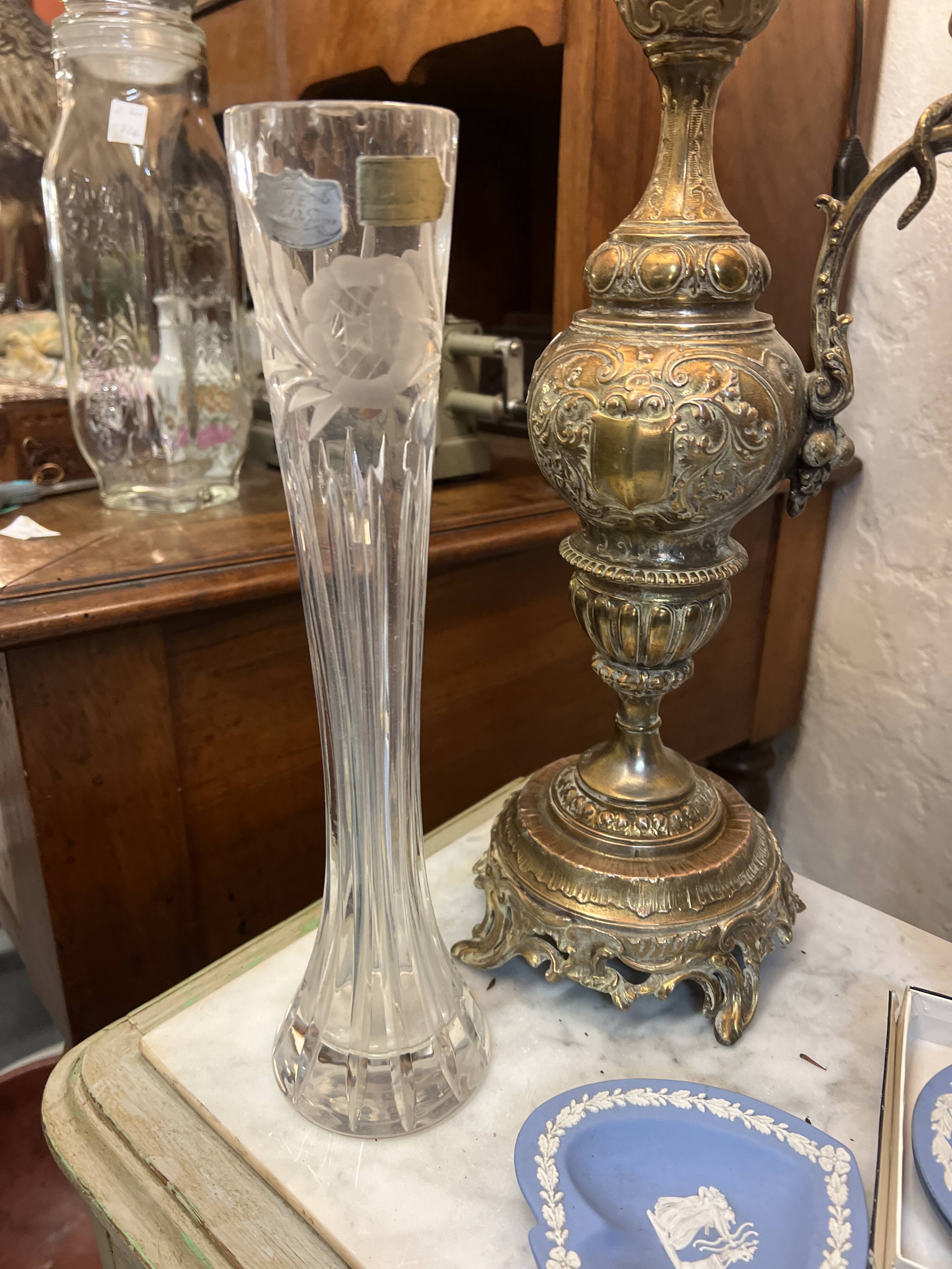 Paris crystal vase