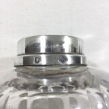 Crystal and silver toilet bottle Saglier Frères