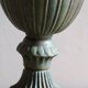 Antique Cast Iron Garden Urn, Campana Form Planter
