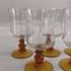 Set of 8 Arcoroc France stemmed glasses