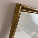 Old large glazed carved wooden frame