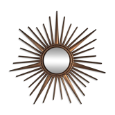 Miroir soleil Chaty Vallauris, œil de sorcière vintage, décoration rét