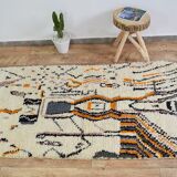 Handmade moroccan berber carpet 189 x 100 cm