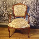 Louis XV style convertible armchair