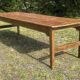 Early 20th century farmhouse table in fir and chestnut