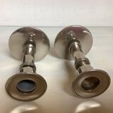 Pair of small silver candlesticks