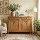 Magnificent antique buffet in solid oak – sandblasted / stripped