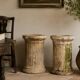 Antique Terracotta Pedestal Columns for Planters, 1950s–1960s