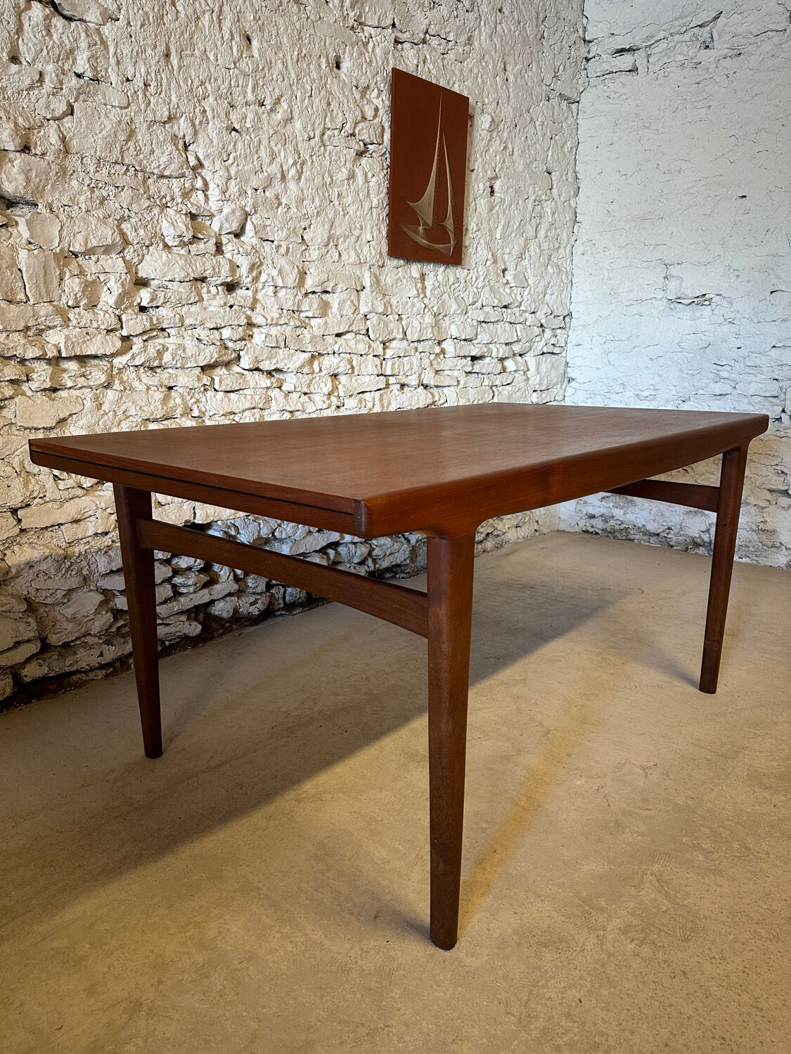 Scandinavian extendable dining table - Vintage