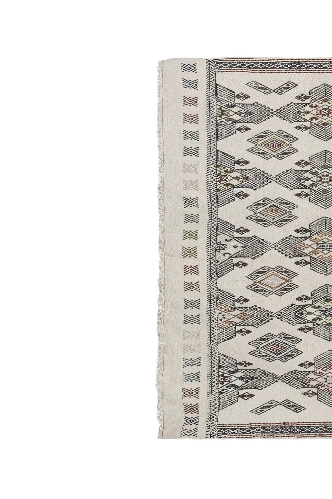 Vintage Turkish kilim handwoven 157x225 cm