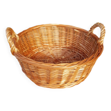 Round wicker basket