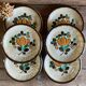 6 vintage Boch La Louvière “Corfou” soup plates