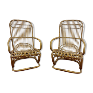 Paire de fauteuils vintage