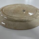 Plat ovale en porcelaine longwy signé yeho