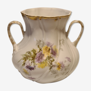 Vase with coves Porcelain RL floral decoration