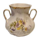 Vase à anses Porcelaine RL décor floral
