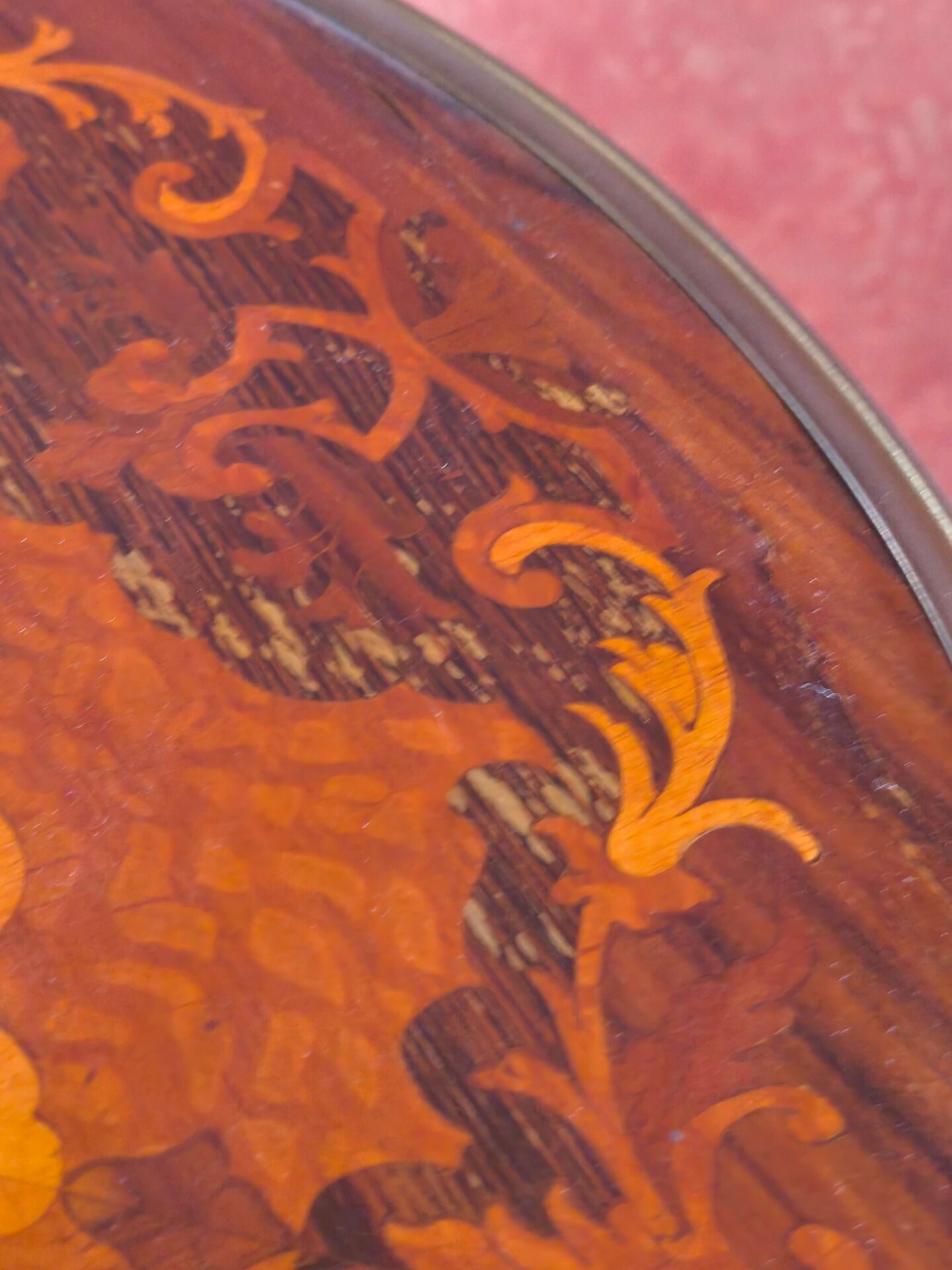 Napoleon III side table with three tiers in marquetry – 19th century