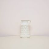 vintage white West Germany can vase Jasba
