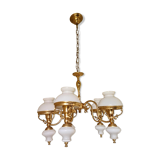 Luste in gilded bronze and analed opalines 80