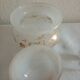 Suite carafe carafon et pot opaline à décors doré XIX eme
