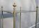End table Golden capitals and glass OPAL black 1950