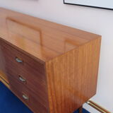 Teak row from the 60s, two sliding doors