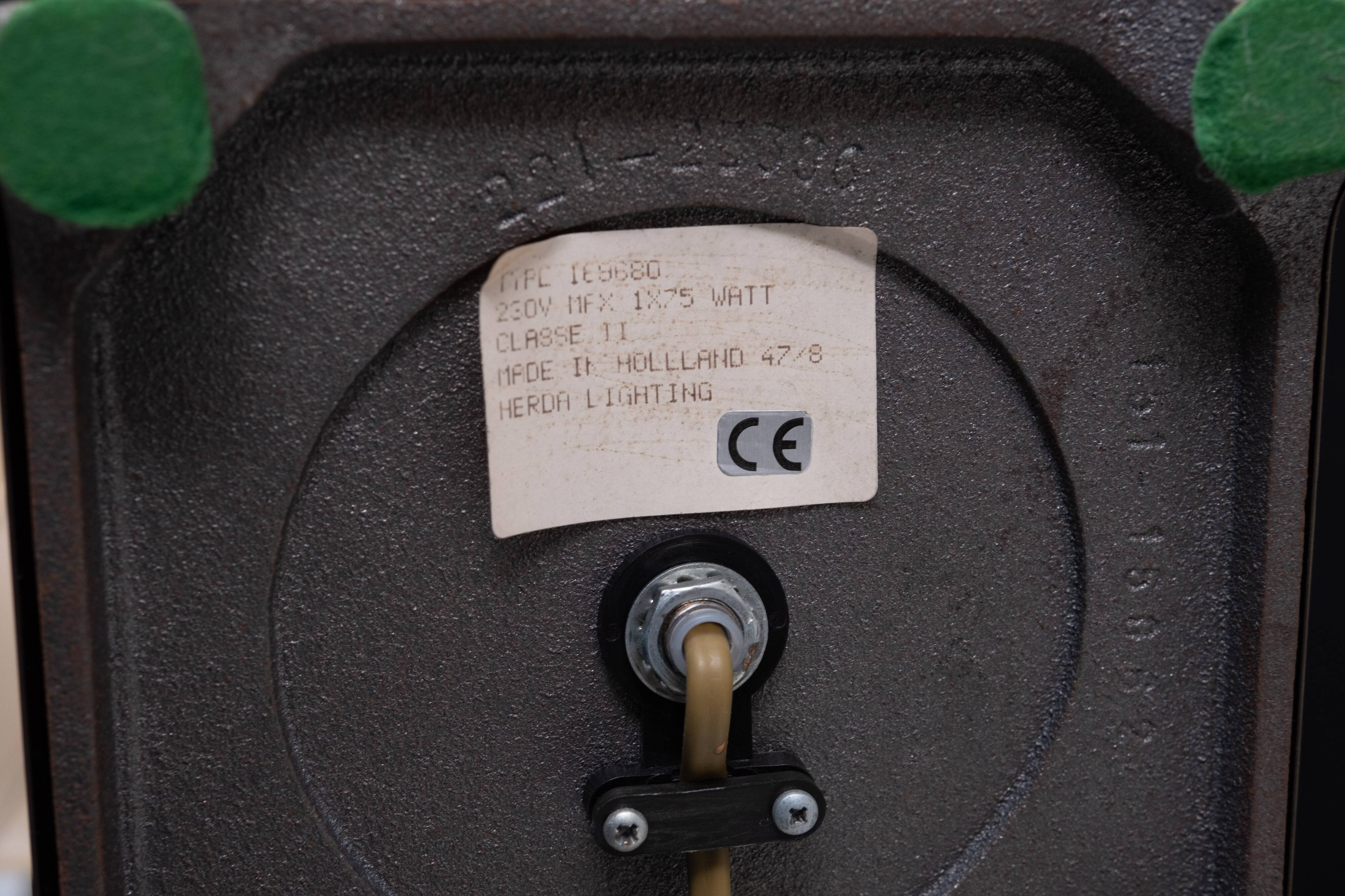 Paire de lampes de table à colonnes Herda, années 1970