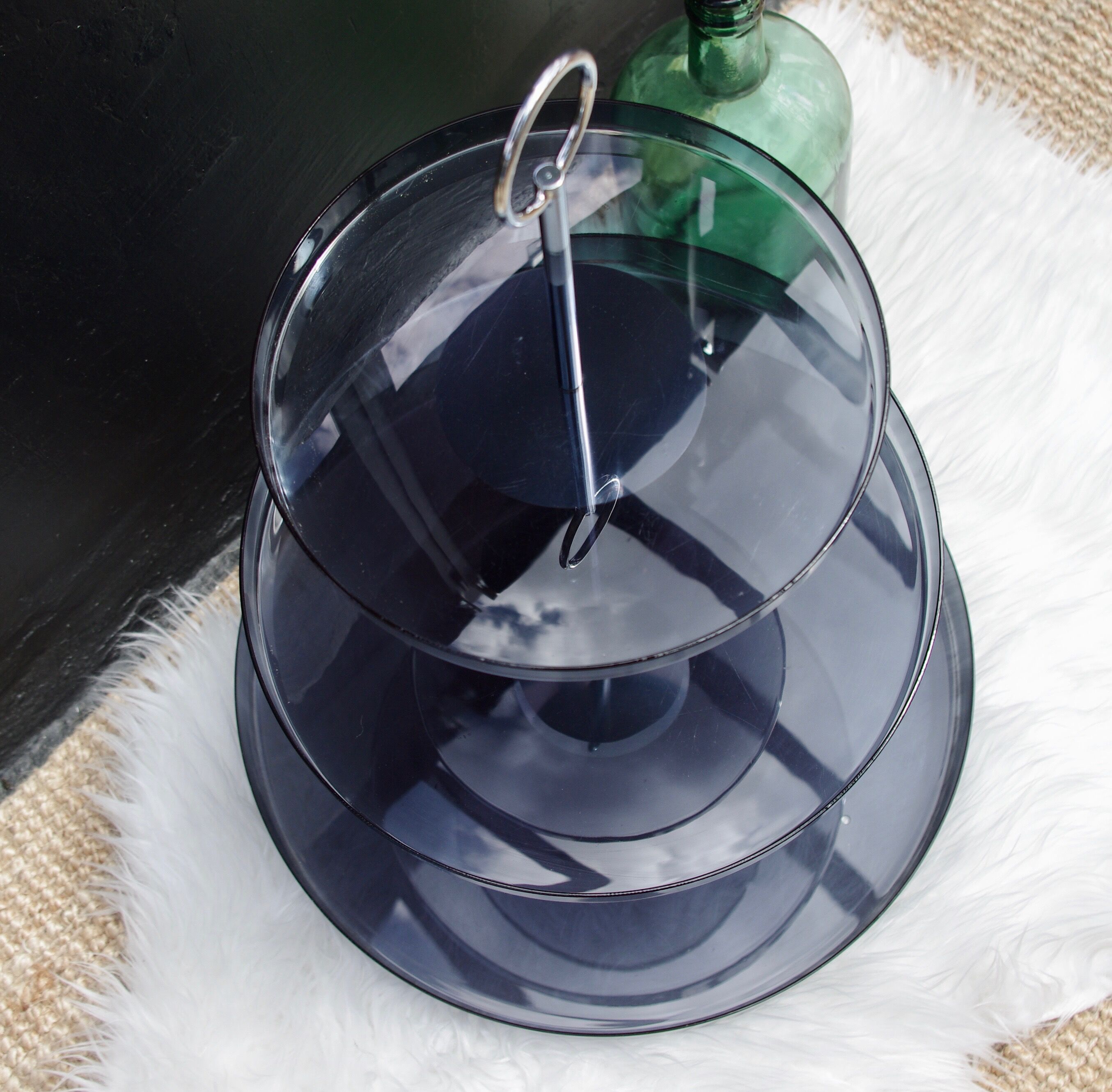 Servant 3 trays plexiglas 70s