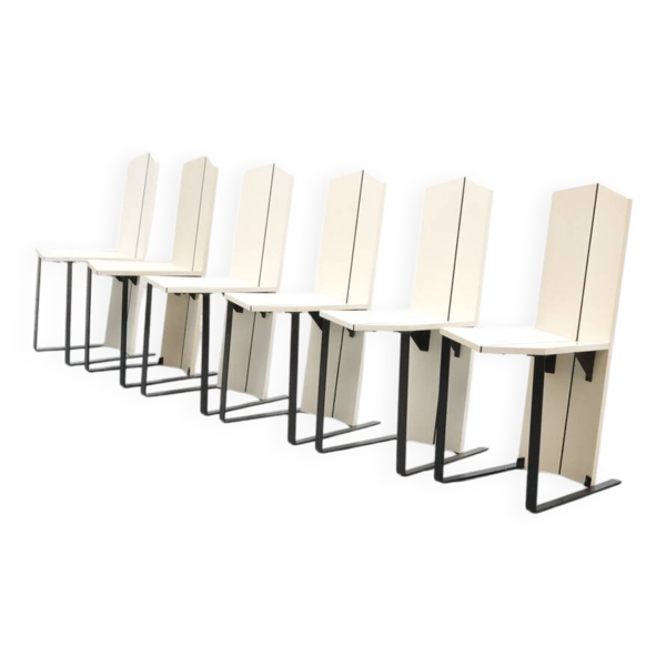 Chaises de salle à manger postmodernes des années 1980
