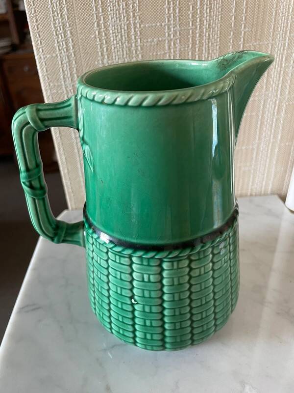 Sarreguemines green carafe number 3