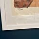 Original Swedish Color Lithograph – “Figure in a Sunlit Desert” by Lars Norrman