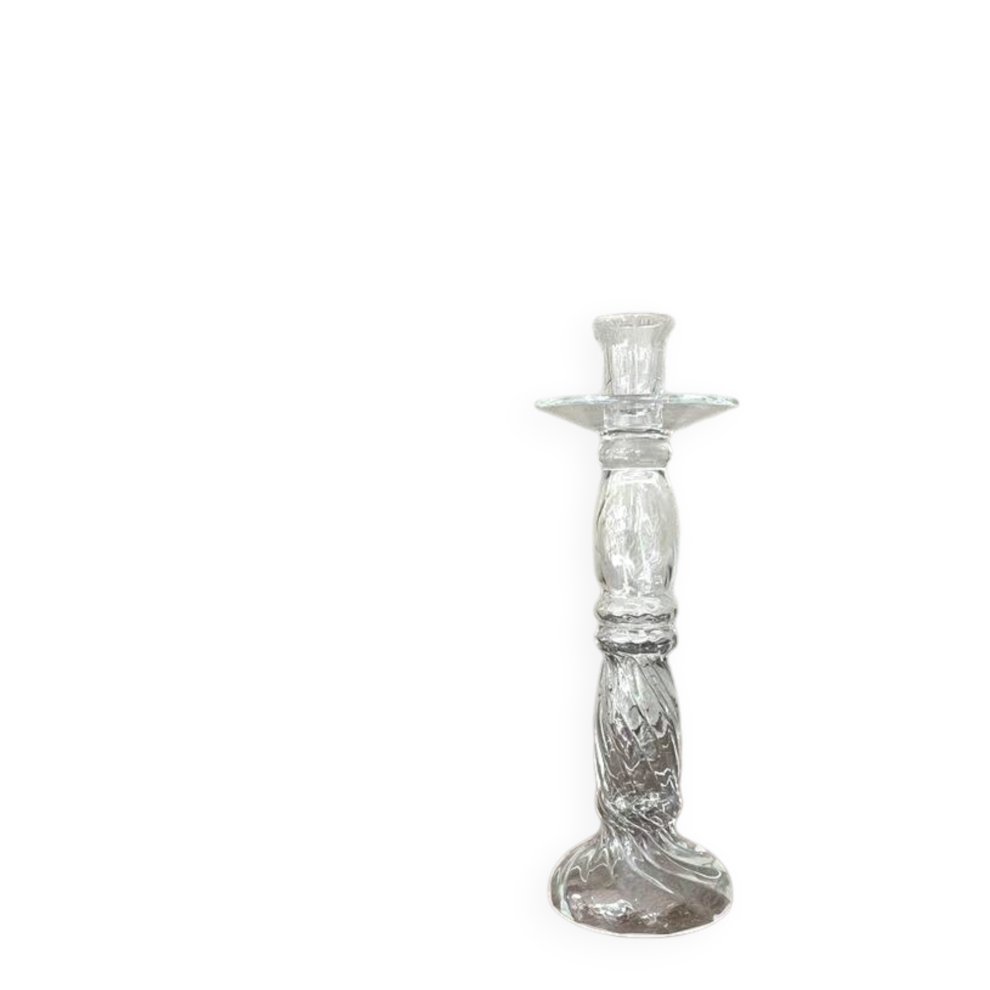 Glass candlestick