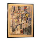 Abstract painting by Raffin 1989