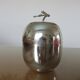 Silver metal "apple" ice bucket 60s