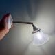 Vintage art deco frosted glass tulip wall light