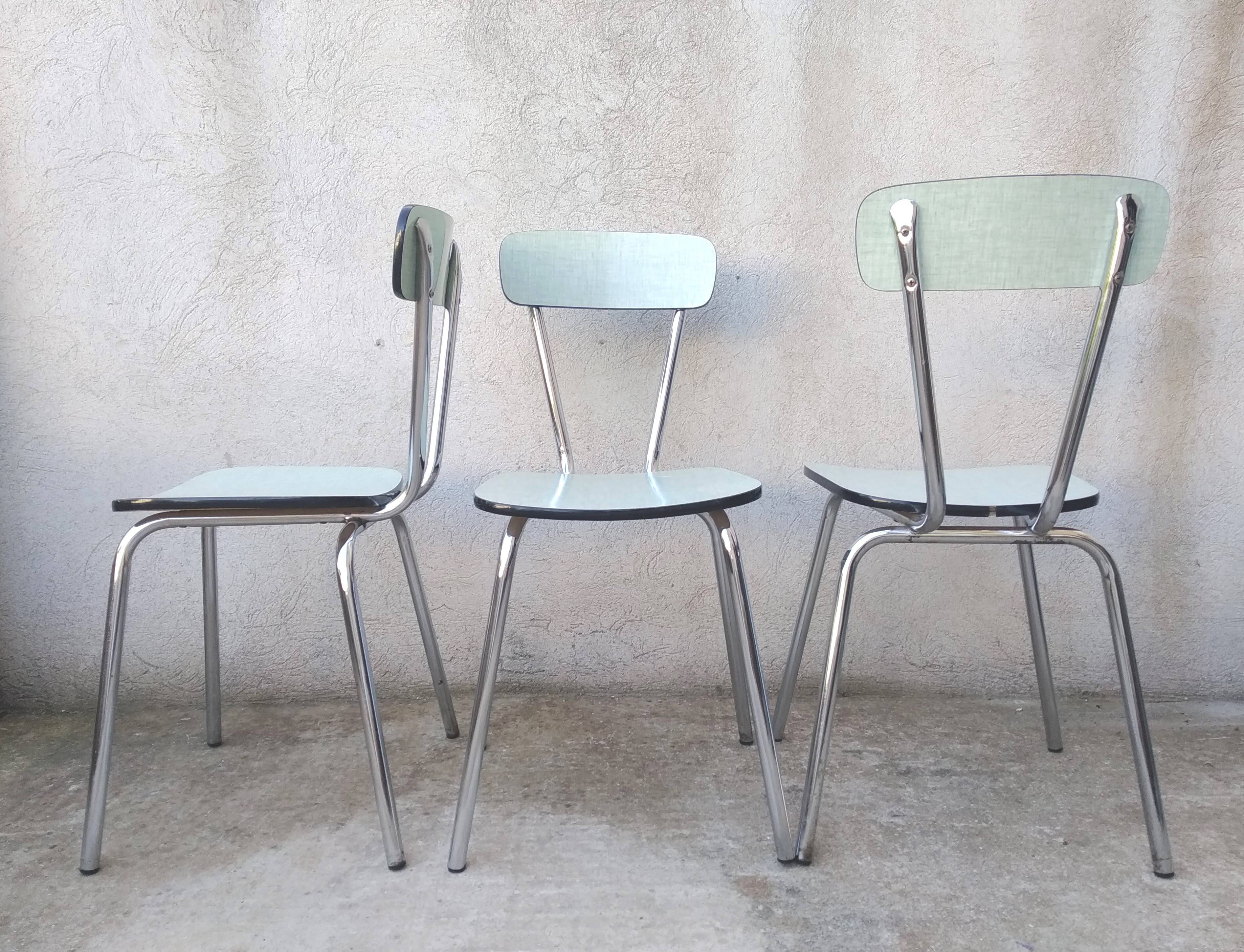 Set of 3 Formica chairs