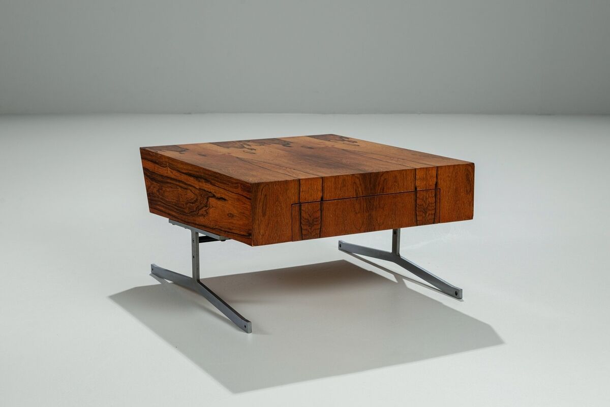 Unusual chest of drawers in rosewood mid-century Denmark 1960