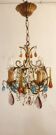 Crystal ceiling lamp. Spain, 1960s.