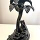 Black panther Art Deco candlestick