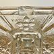 Pair of molded glass candle holders - Vallerysthal crystal
