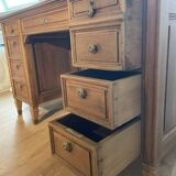 Restored vintage wooden desk