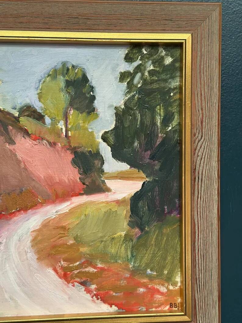 Original Danish Oil on Canvas – “Varm dag, Frankrike”  by Bente Bjerregaard