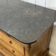 Commode Restauration XIXème en merisier et dessus marbre noir