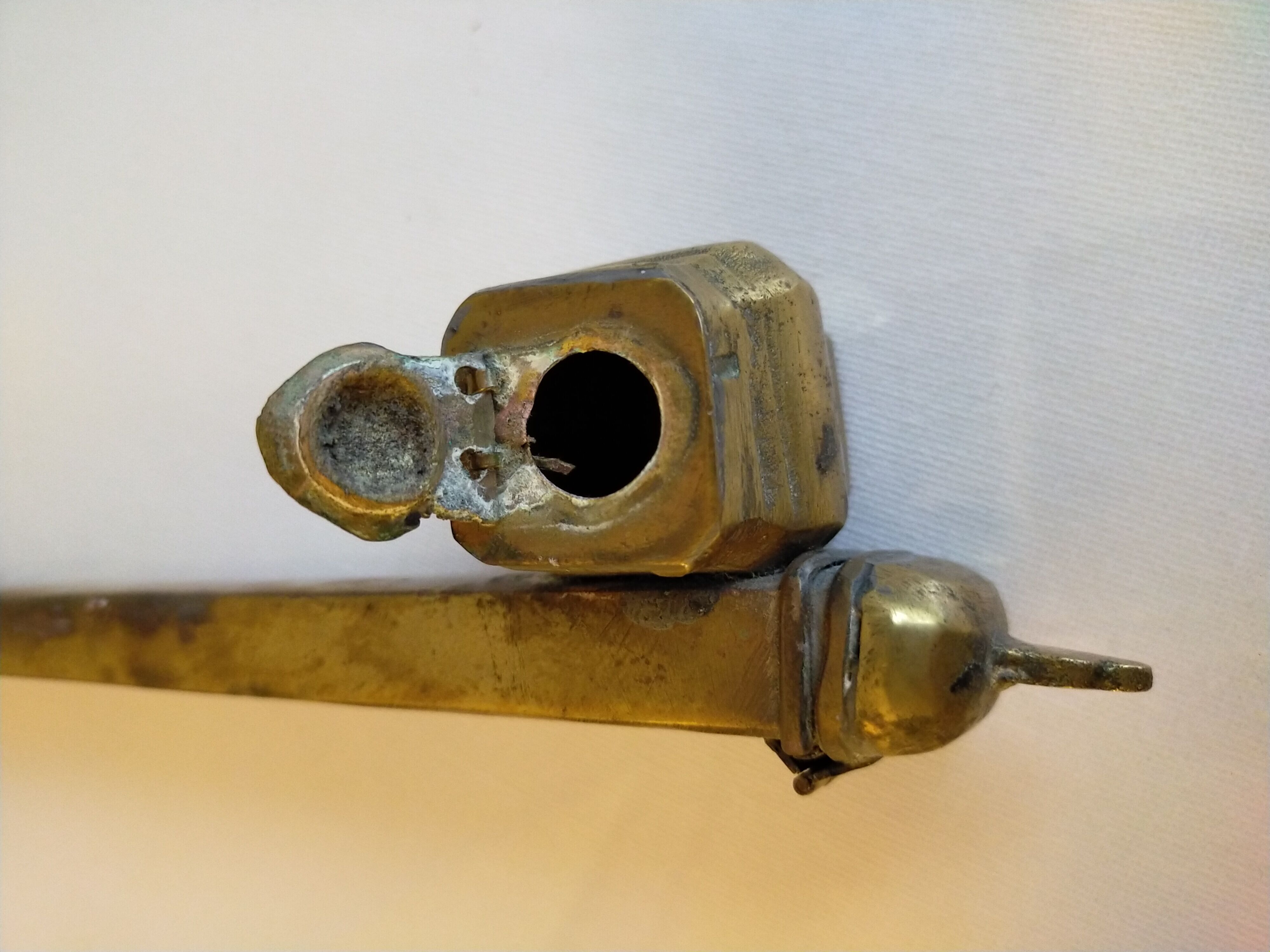 Brass case for writing