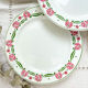 5 flat plates digoin sarreguemines model "mariette"